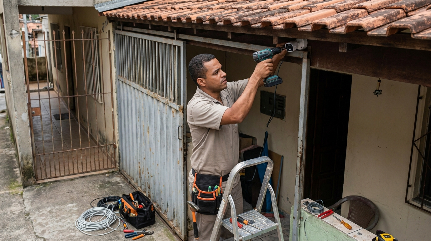 Instalação de Câmera Residencial em Davanuze, Divinópolis‑MG