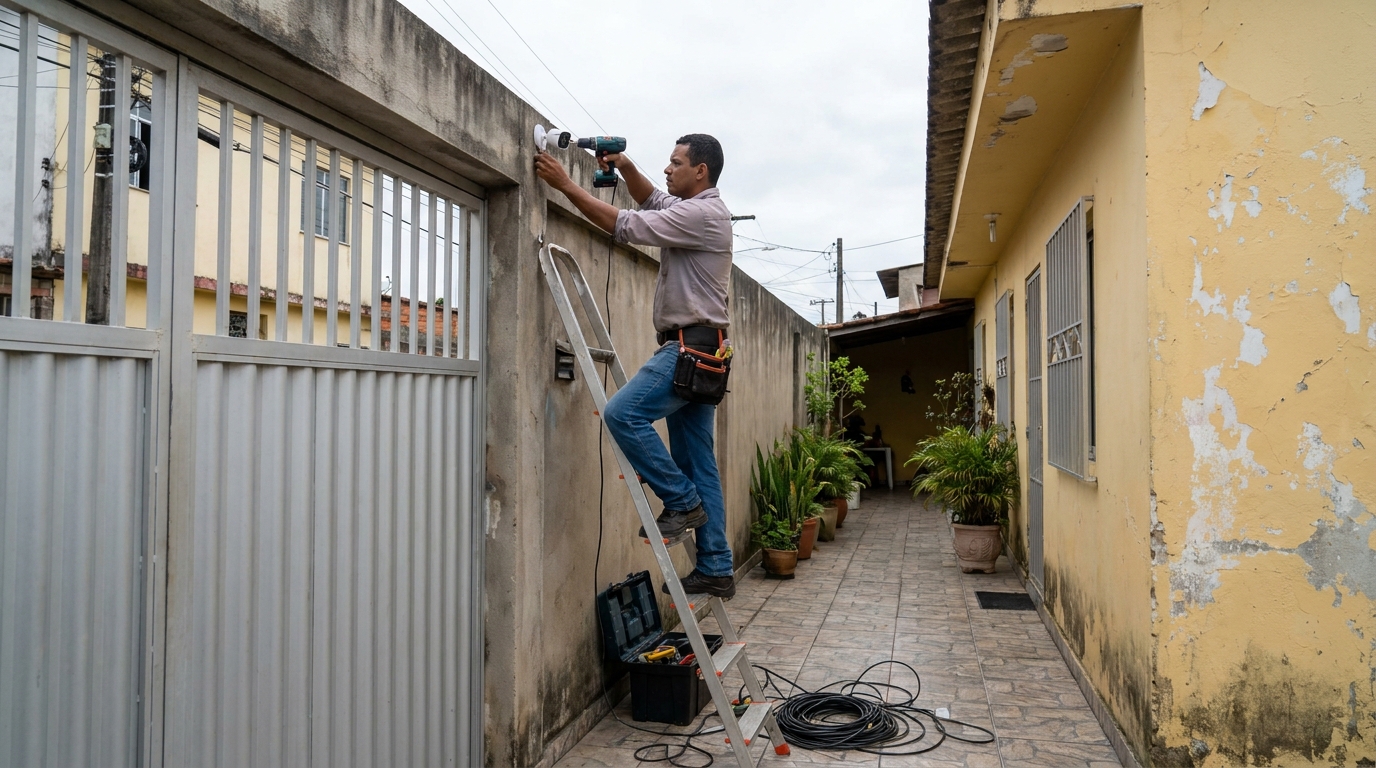 Passagem de Cabeamento em Davanuze, Divinópolis‑MG